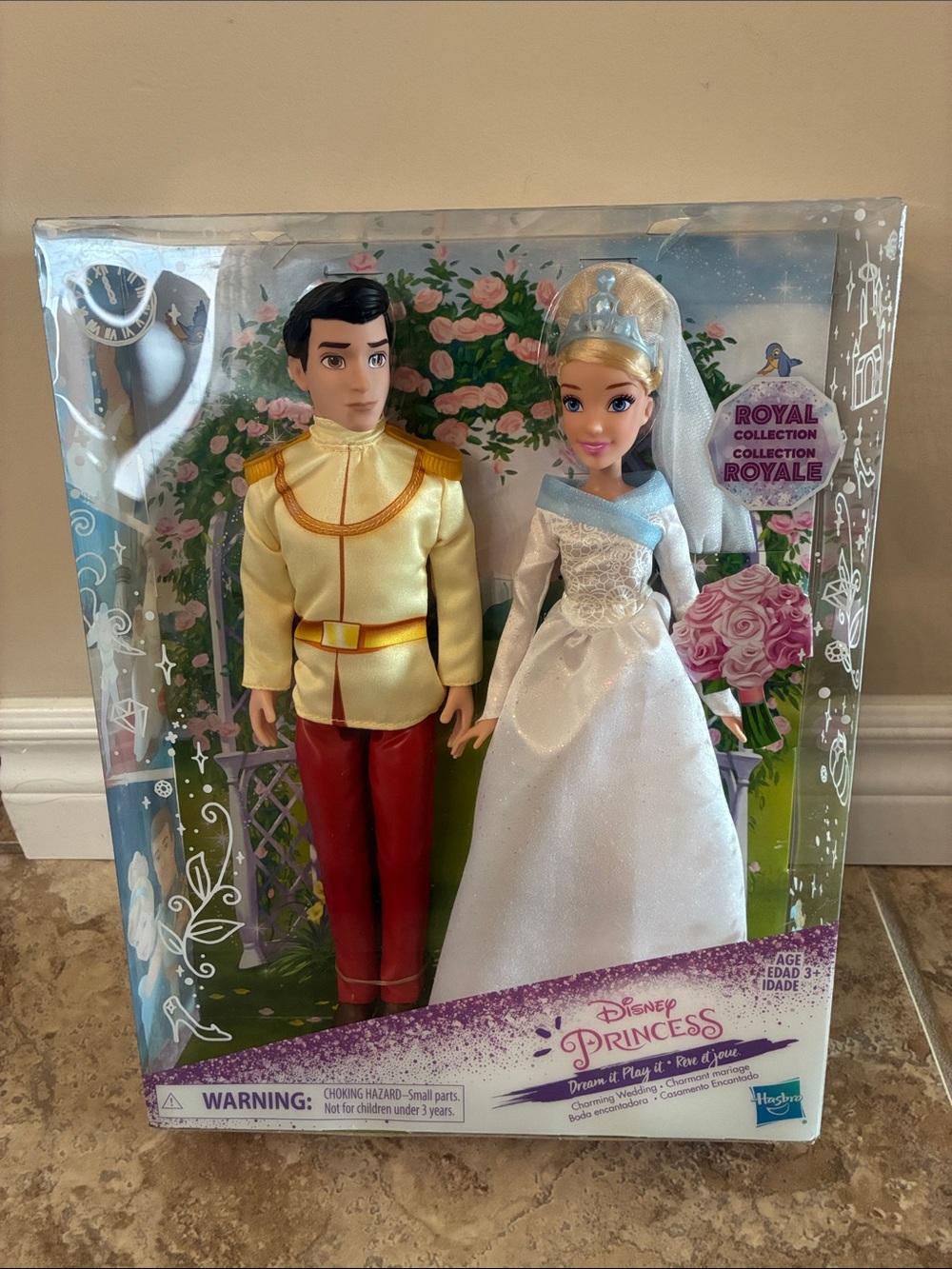Disney Princess Cinderella and Prince Charming Doll Set Wedding